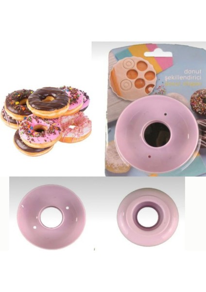 Donut Kek Kalıbı - Hamur Kesici ve Şekillendirici Aparat | Kolay Kullanımlı Pasta ve Tatlı modelleri