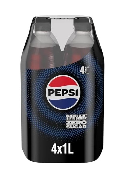 Pepsi Zero Sugar Kola Pet 4 x 1 L