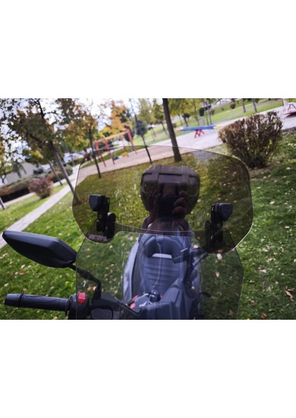Deflektör Füme Model 2 Rüzgar Saptırıcı Siperlik Şeffaf Motor Camı Cam Uzatma