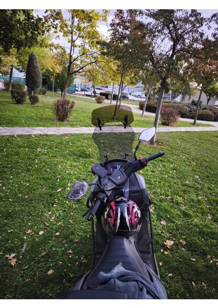 Deflektör Füme Model 2 Rüzgar Saptırıcı Siperlik Şeffaf Motor Camı Cam Uzatma