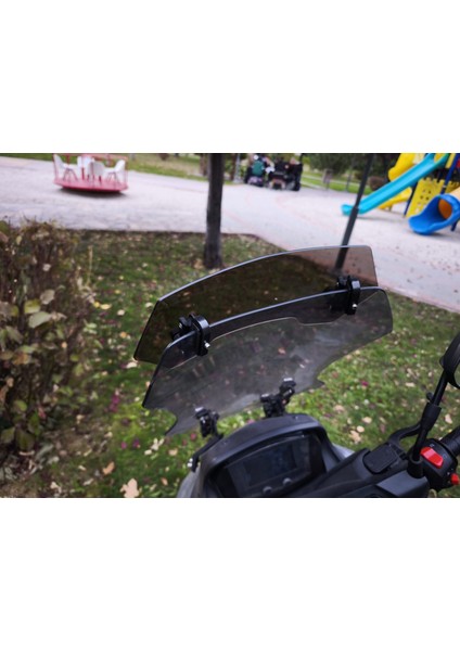 Füme Deflektör Model 1 Rüzgar Saptırıcı Siperlik Şeffaf Motor Camı Cam Uzatma