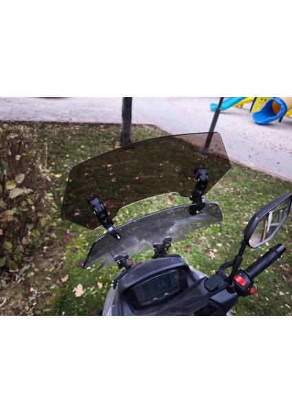 Füme Deflektör Model 1 Rüzgar Saptırıcı Siperlik Şeffaf Motor Camı Cam Uzatma fırsatları