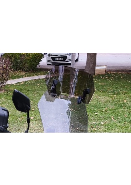 Füme Deflektör Model 1 Rüzgar Saptırıcı Siperlik Şeffaf Motor Camı Cam Uzatma