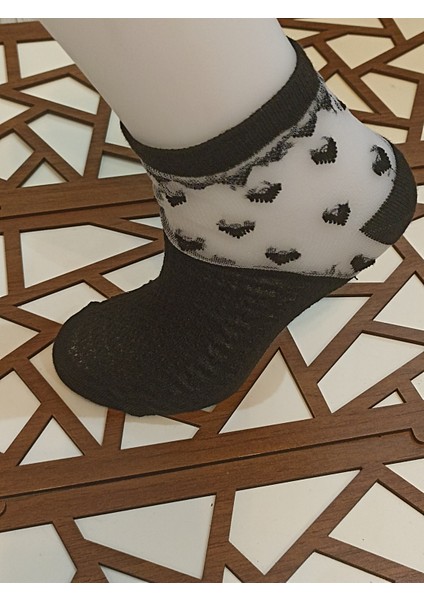 Penye Tüllü Desenli 4'lü Kadın Patik Çorap fiyatları