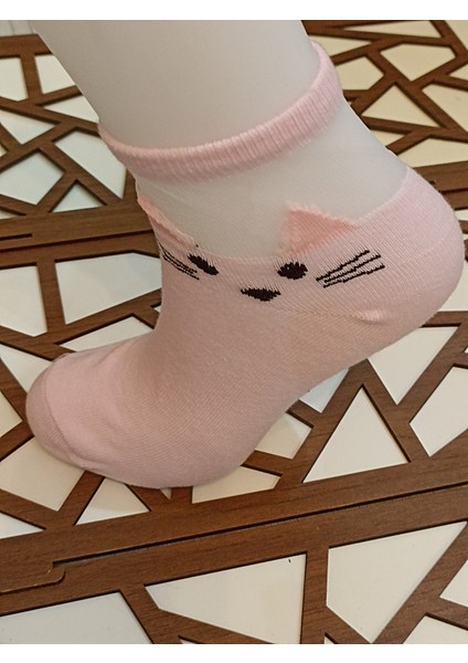 Penye Tüllü Desenli 8'li Kadın Patik Çorap fırsatları