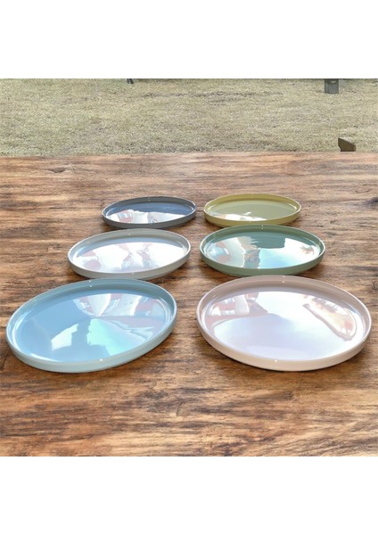 Renkli Kahvaltı Tabak Seti Tokyo Serisi 6 Kişilik 6 Parça 20CM