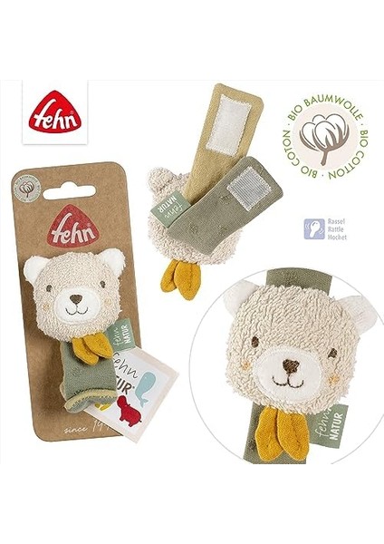 Çıngırak Bileklik Oyuncak Ayı - Motor Becerileri Oyuncağı Çıngıraklı Kavrama Oyuncağı - Organik Pamuk Pelüş Bebek Oyuncağı - 0+ Itibaren Bebekler ve Küçük Çocuklar Için Oyuncak fiyatları