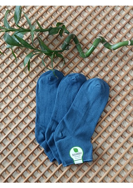 Bambu Patik Erkek 3 Çift Dikişsiz Çorap