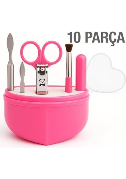 Suwors 10'lu Manikür Pedikür Seti – Paslanmaz Çelik | Tırnak Törpüsü, Makas, Et Pens Seti | Taşınabilir Kutulu Tırnak Bakım Seti | Kadın Erkek Için Uygun fiyatları