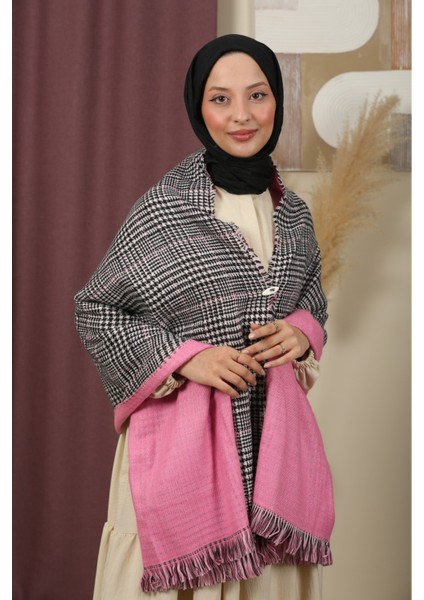 Çift Taraflı Ekose Kışlık Omuz Şalı fiyatları