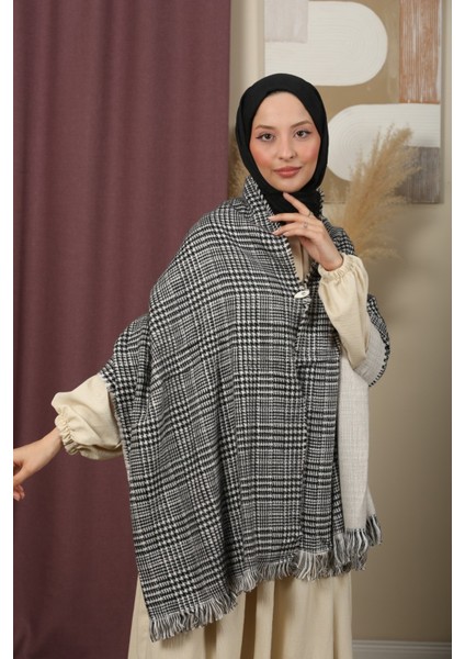 Çift Taraflı Ekose Kışlık Omuz Şalı indirimleri