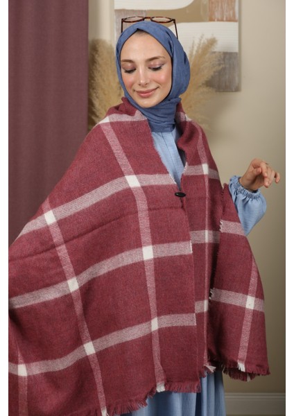 Çift Taraflı Çizgili Kışlık Omuz Şalı fiyatları