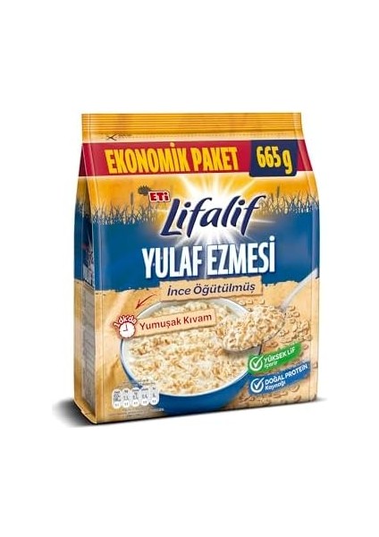 Eti Lifalif Ince Öğütülmüş Yulaf Ezmesi 665 G