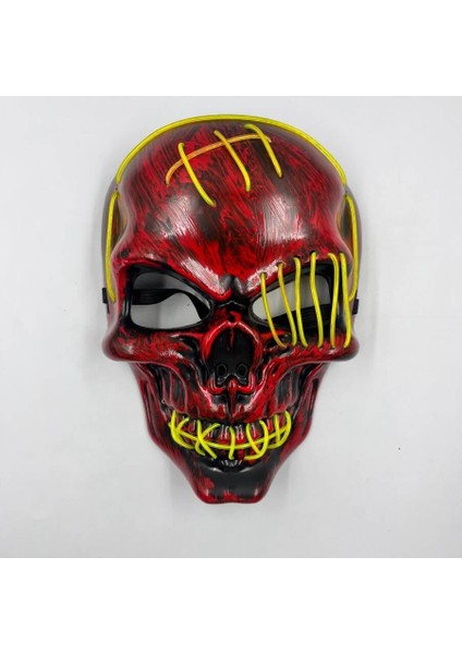 Halloween Maske Pilli Neon Işıklı Maske Yeşil fiyatları