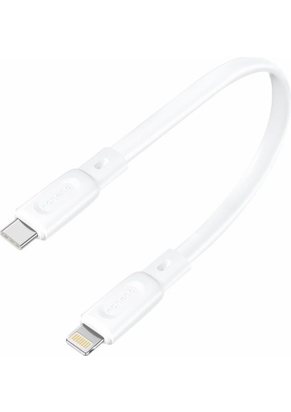 Foneng X107 Mini Type-C To Lightning 30CM Şarj Kablosu ve Data Kablosu Beyaz