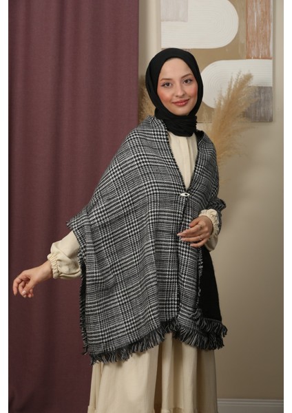 Çift Taraflı Ekose Kışlık Omuz Şalı indirimleri