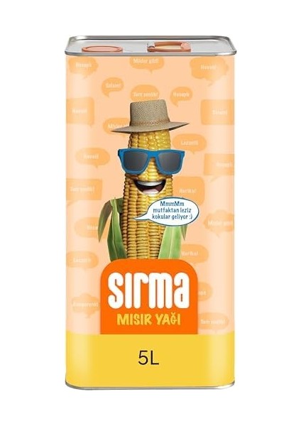 Sırma Mısır Yağı, Teneke, 5 Lt modelleri