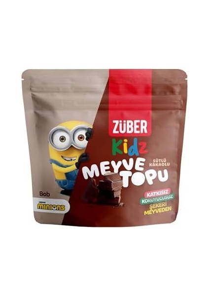 Züber Kidz Sütlü Kakaolu Meyve Topu 42GR x 12 Adet