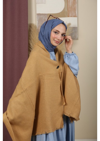 Çift Taraflı Düz Renk Kışlık Omuz Şalı indirimleri