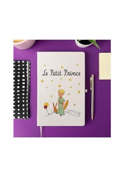Küçük Prens Tasarımlı Çizgili Not Defteri 13 cm x 21 cm Ölçülerinde, 100 Yaprak modelleri