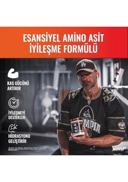 Nowup Nutrıtıon Eaa 360 gr – Esansiyel Amino Asit Tozu, Kas Gelişimi, Dayanıklılık ve Antrenman Performansı Için – Çilek & Limon Aromalı - 30 Servis