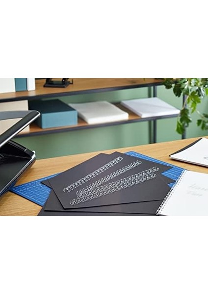 Multibind Cilt Telleri, A4, 21 Spiralli Ciltleme Makineleri Için Uygun, Siyah, 8 Mm, 100'LÜ Paket, IB165184 fiyatları