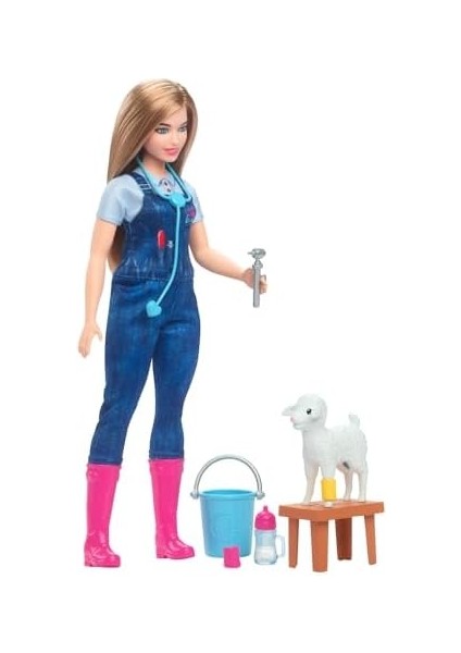 Çiftlik Veterineri 65. Yıl Dönümü Kariyer Çiftlik Veterineri Bebek ve Kulakları Eden Kuzu Dahil 10 Aksesuar HRG42 modelleri