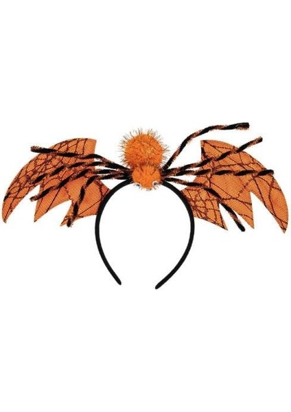 Halloween Taç Turuncu Yarasa Kanatlı Örümcekli modelleri