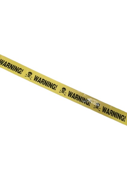 Halloween Cadılar Bayramı Emniyet Şeridi Warning 6metre 7.5cm En Sarı Emniyet Şeridi Bandı