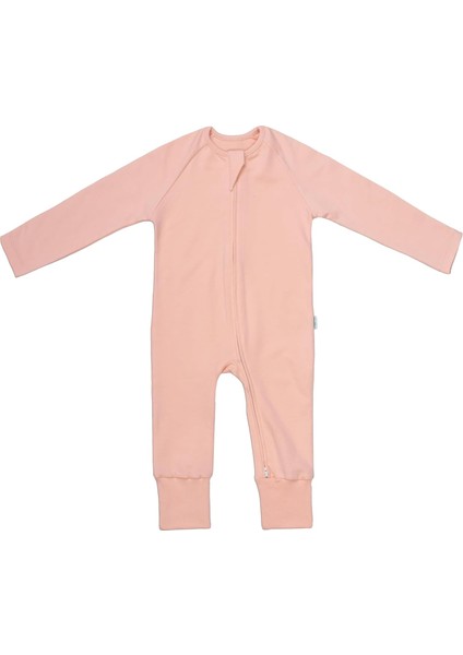 Pamuk Çocuk Ayaklı Uyku Tulumu - 1 Tog - (12-18 Ay) - Somon