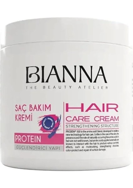 Bianna Saç Kremi Proteinli Güçlendirici ve Onarıcı Saç Bakım Kremi - 500ML