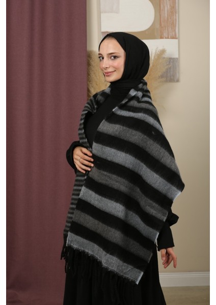 Çift Taraflı Kışlık Omuz Şalı modelleri