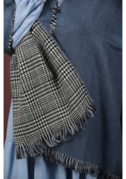 Çift Taraflı Ekose Kışlık Omuz Şalı fiyatları