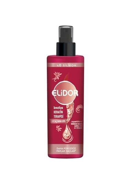 Elidor Sıvı Saç Bakım Sütü Brezilya Keratin Terapisi Hidrolize Keratin Marula Yağı E Vitamini 200 ml fiyatları