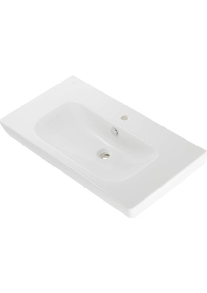 S20 5523B003-0001 Etajerli Seramik Lavabo, Beyaz, 85 cm