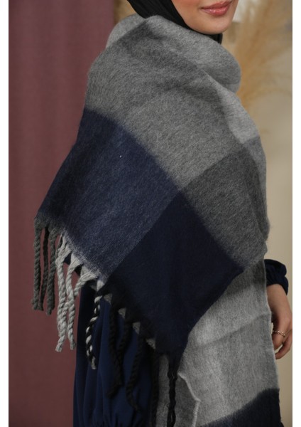 Çift Taraflı Ekose Kışlık Omuz Şalı fiyatları