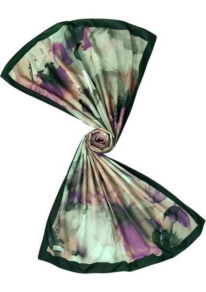 Ecenur Çiçek Desenli Soft Pamuk Şal 75X190 cm – Dört Mevsim Kullanıma Uygun fırsatları