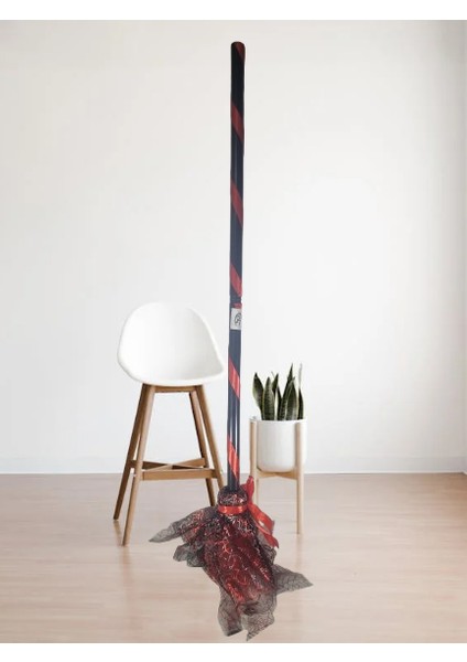 Halloween Cadı Süpürgesi Tüllü Kırmızı fırsatları