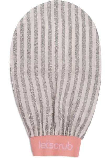 Let'scrub Premium Ekru Zebra Banyo Duş Kesesi Peeling ELDIVENI%100 Floş Ipek Normal Ciltler Için fiyatları