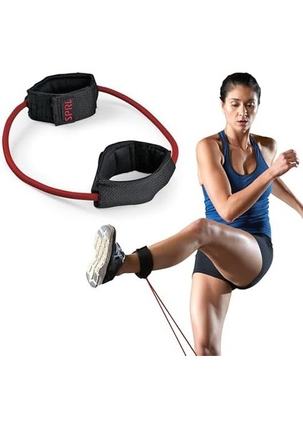 Sprı Xercuff Leg Resistance Band Exercise Cord With Non-Slip Padded Ankle Cuffs (All Bands Sold Separately) Portable For The Gym Or At Home Workout Equipment modelleri
