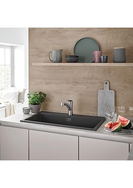 30306DC1 Eurosmart Çift Püskürtme Pull-Out Mutfak Bataryası Püskürtücülü Supersteel (Paslanmaz Çelik) fiyatları