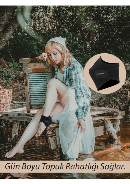 Silikon Destekli Topuk Çorabı (2 Adet - Medium)– Topuk Ağrısı, Çatlak Topuk, Ayak Tabanı Ağrısı ve Yorgunluk fırsatları