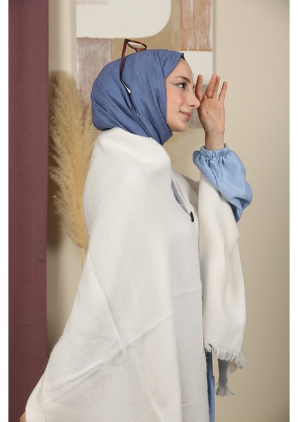 Çift Taraflı Düz Renk Kışlık Omuz Şalı fiyatları