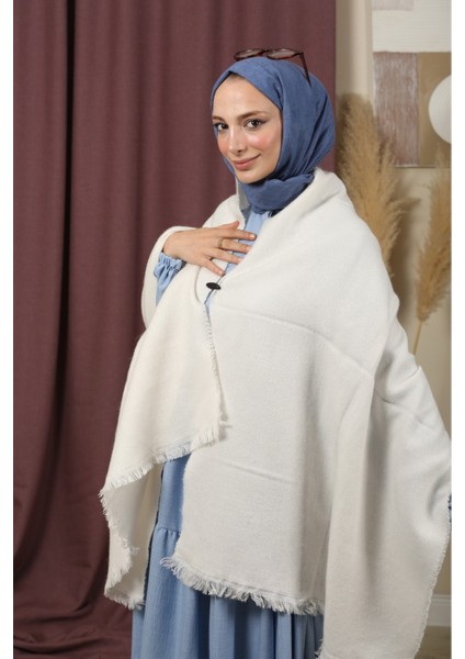 Çift Taraflı Düz Renk Kışlık Omuz Şalı modelleri