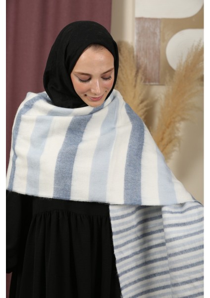 Çift Taraflı Kışlık Omuz Şalı modelleri