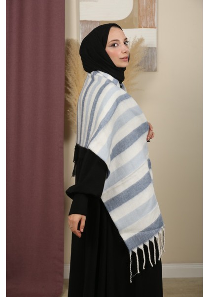 Çift Taraflı Kışlık Omuz Şalı indirimleri