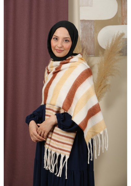 Çift Taraflı Kışlık Omuz Şalı indirimleri