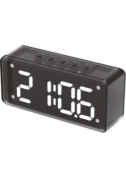 6W 1800 Mah LED Işıklı Çalar Saat Bluetooth Hoparlör BTS-240