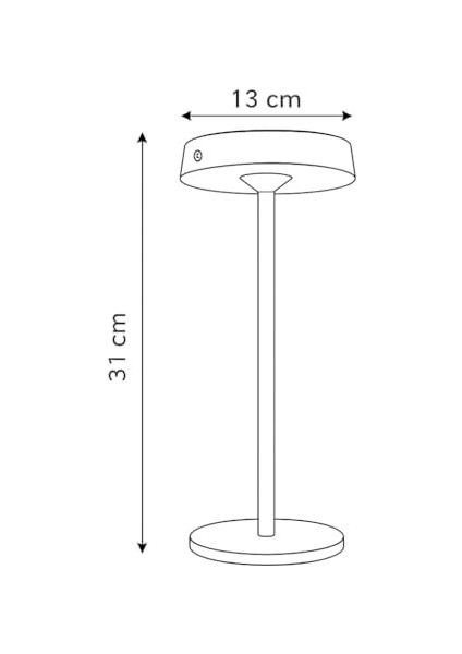 Solar Şarjlı Masa Lambası – 3 Kademeli Dimmer, Dokunmatik, Type-C Usb, Güneş Enerjili, Siyah Metal Gövde, 31 cm modelleri