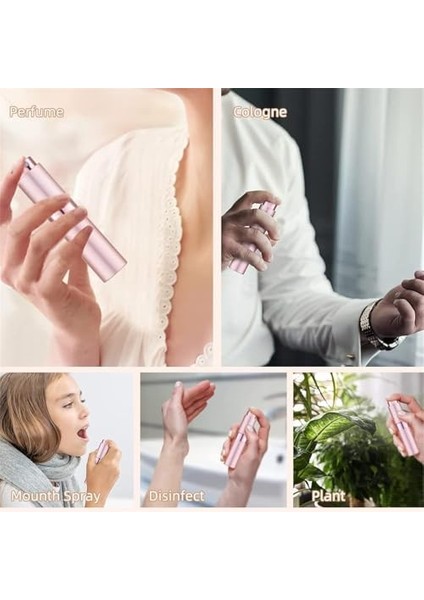 Xspring Dolum Parfüm Şişeleri, Seyahat Atomizer Mini Püskürtme, 5ml Ince Sis Parfüm Dispanseri, Taşınabilir Yeniden Doldurulabilir Koku Pompası Kutusu, Seyahat ve Dışarı Çıkma Için (Gül Altını) fiyatları